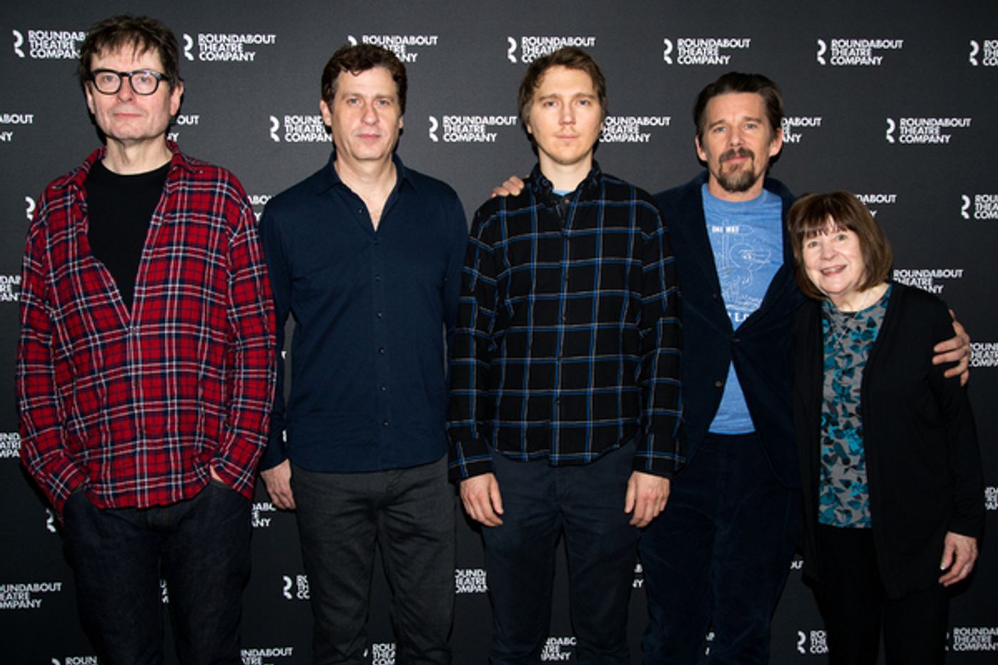 Photo Coverage: Ethan Hawke, Paul Dano & the Company of TRUE WEST Meet the Press!  Image