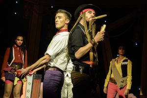 Michaela Bennison, Matt Jolly, Anthony Spargo and Arabella Rodrigo in Robinson Crusoe Photo