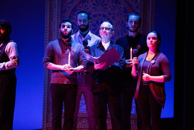 Joel Grey and Fiddler on the Roof In Yiddish  Photo