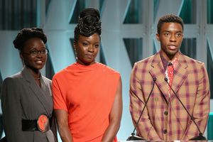 Lupita Nyong'o, Danai Gurira and Chadwick Boseman @ BroadwayWorld Lupita Nyong'o, Danai Gurira and Chadwick Boseman Photo