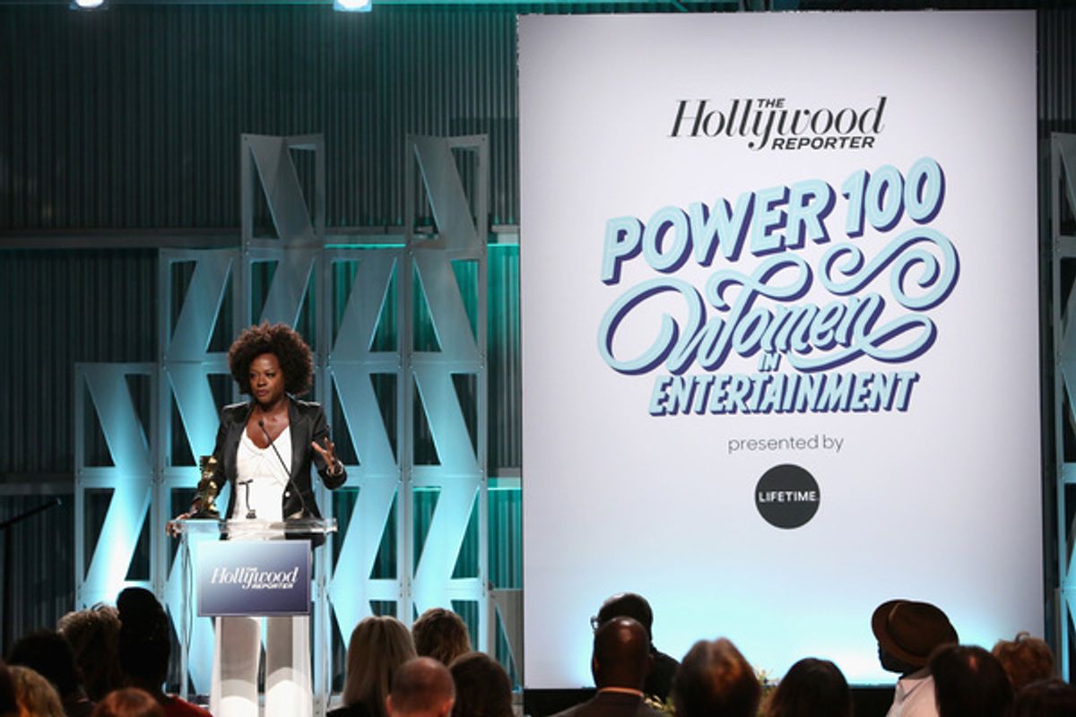 Viola Davis accepts the Sherry Lansing Leadership Award at 
