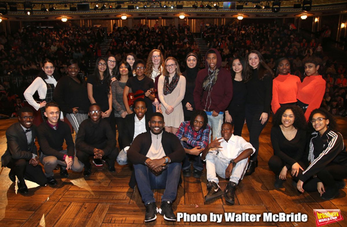 Carvens Lissaint with High School Student Performers at 