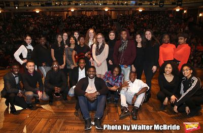 Carvens Lissaint with High School Student Performers Photo
