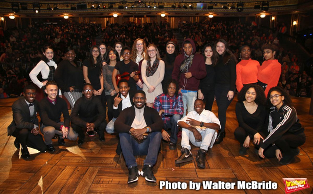 Carvens Lissaint with High School Student Performers at 