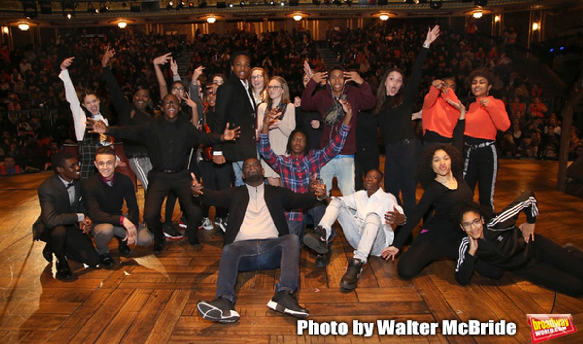 Carvens Lissaint with High School Student Performers at 