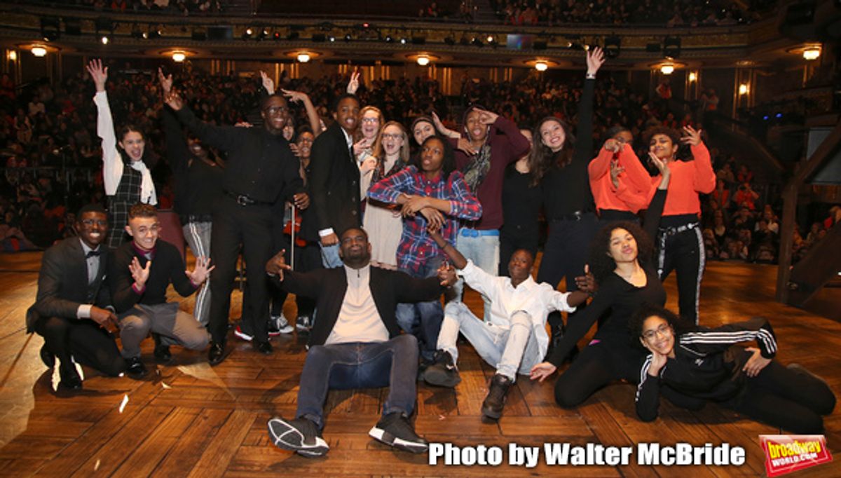 Carvens Lissaint with High School Student Performers at 