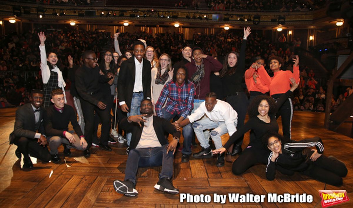 Carvens Lissaint with High School Student Performers at 