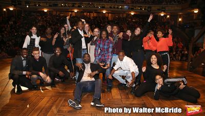 Carvens Lissaint with High School Student Performers Photo