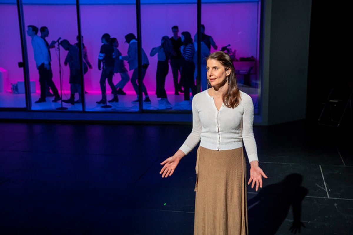 Mia Barron- lead performer-in 'The White Album' by Joan Didion created by Lars Jan/ Early Morning Opera at the BAM Harvey Theater on November 28, 2018l, presented by BAM Next Wave Festival.
Photo Credit: Stephanie Berger. at 