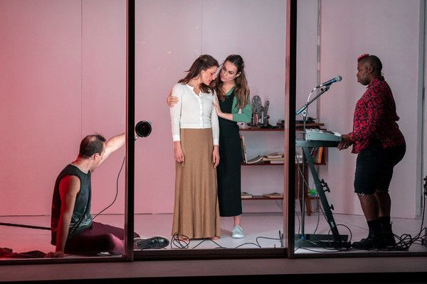 Andrew Schneider, Mia Barron, Stephanie Regina and Sharon Udoh in a scene from 