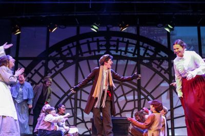 Liam Loughridge and the Cast of Scrooge Photo