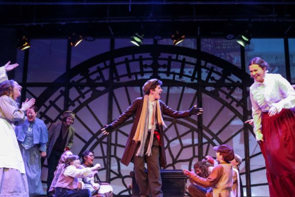 Liam Loughridge and the Cast of Scrooge Photo