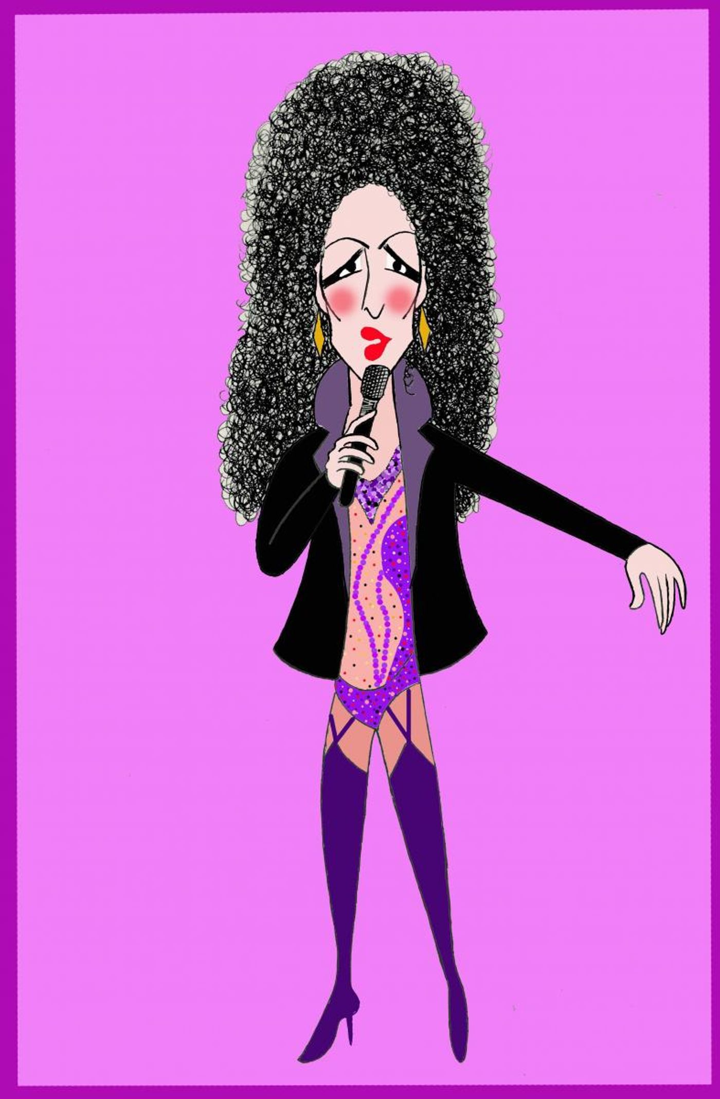 BWW Exclusive: Ken Fallin Draws the Stage - Stephanie J. Block in THE CHER SHOW!  Image