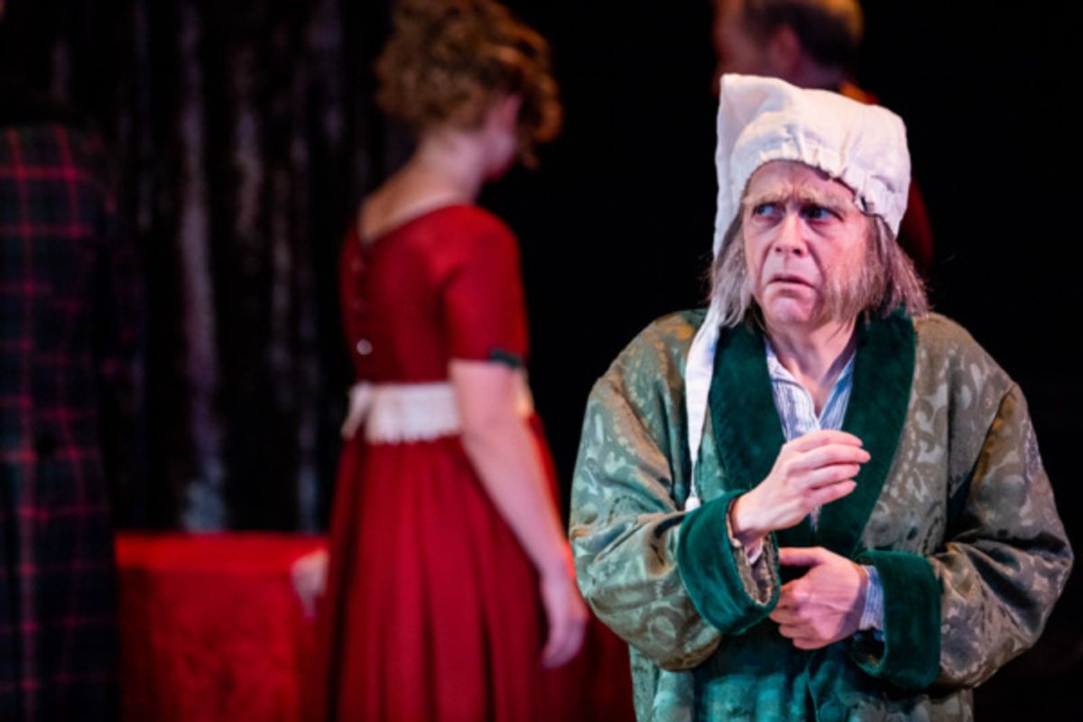 Carine Montbertrand as Scrooge at 