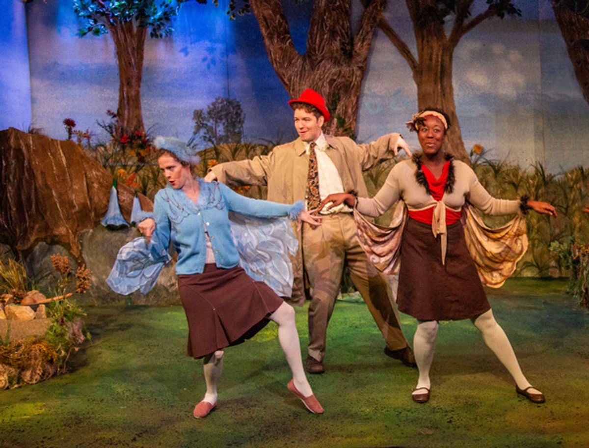 Lyndsay Ricketson (Bird/Turtle), Elliot Folds (Bird/Snail), and Taryn Janelle (Bird/Mouse) at 