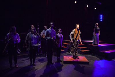Cast of FUTURITY at The Wilbury Theatre Group, directed by Brien Lang with music dire Photo