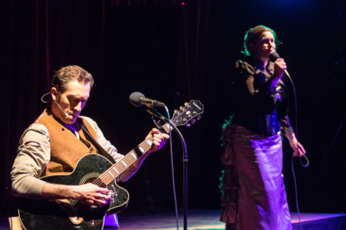 Alexander Platt and Meg Sullivan  in FUTURITY at The Wilbury Theatre Group, directed by Brien Lang with music direction by Milly Massey; photo by Erin X. Smithers.  at 