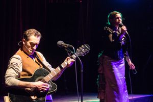 Alexander Platt and Meg Sullivan in FUTURITY at The Wilbury Theatre Group, directed by Brien Lang with music direction by Milly Massey; photo by Erin X. Smithers. @ BroadwayWorld Alexander Platt and Meg Sullivan in FUTURITY at The Wilbury Theatre Group, directed Photo