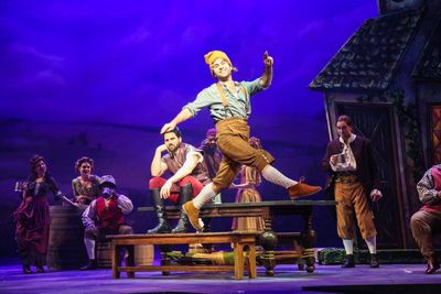 Barrett Riggins and the cast of Disneyâ€™s Beauty and the Beast Photo