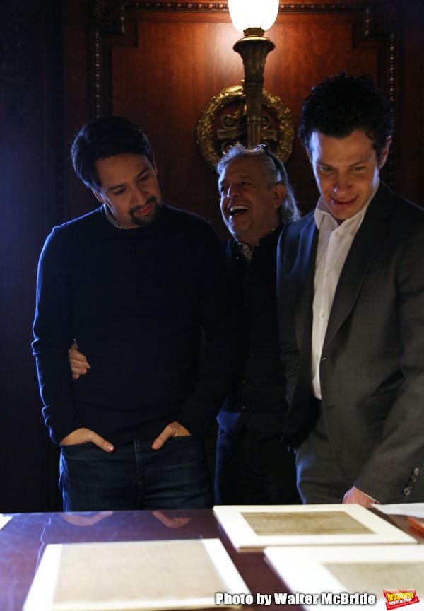 Lin-Manuel Miranda, Luis Miranda and Thomas Kail  Photo