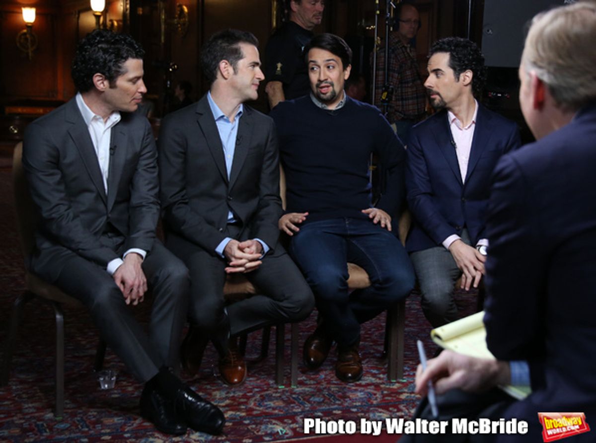 John Dickerson interviews Thomas Kail, Andy Blankenbuehler, Lin-Manuel Miranda and Alex Lacamoire at 