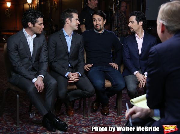 John Dickerson interviews Thomas Kail, Andy Blankenbuehler, Lin-Manuel Miranda and Al Photo