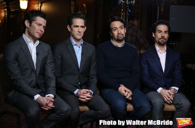 Thomas Kail, Andy Blankenbuehler, Lin-Manuel Miranda and Alex Lacamoire  Photo