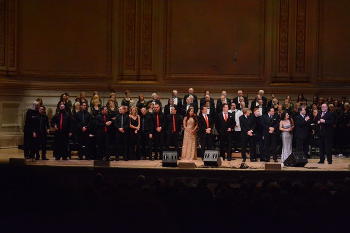 Finale that includes-The Irish Tenors-Finbar Wright, Anthony Kearns and Ronan Tynan, The New York Tenors-Andy Cooney, Christopher Macchio and Daniel Rodriguez, Ryan Cooney, Marla Kavanaugh, Elmer Reynolds and H.I.M. and Her at 