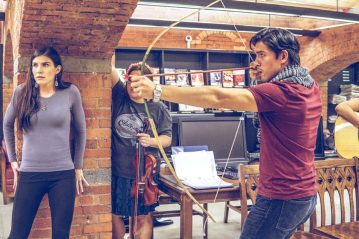 Jen Olivares, Danny Bevins, Melody Allegra Berger at 