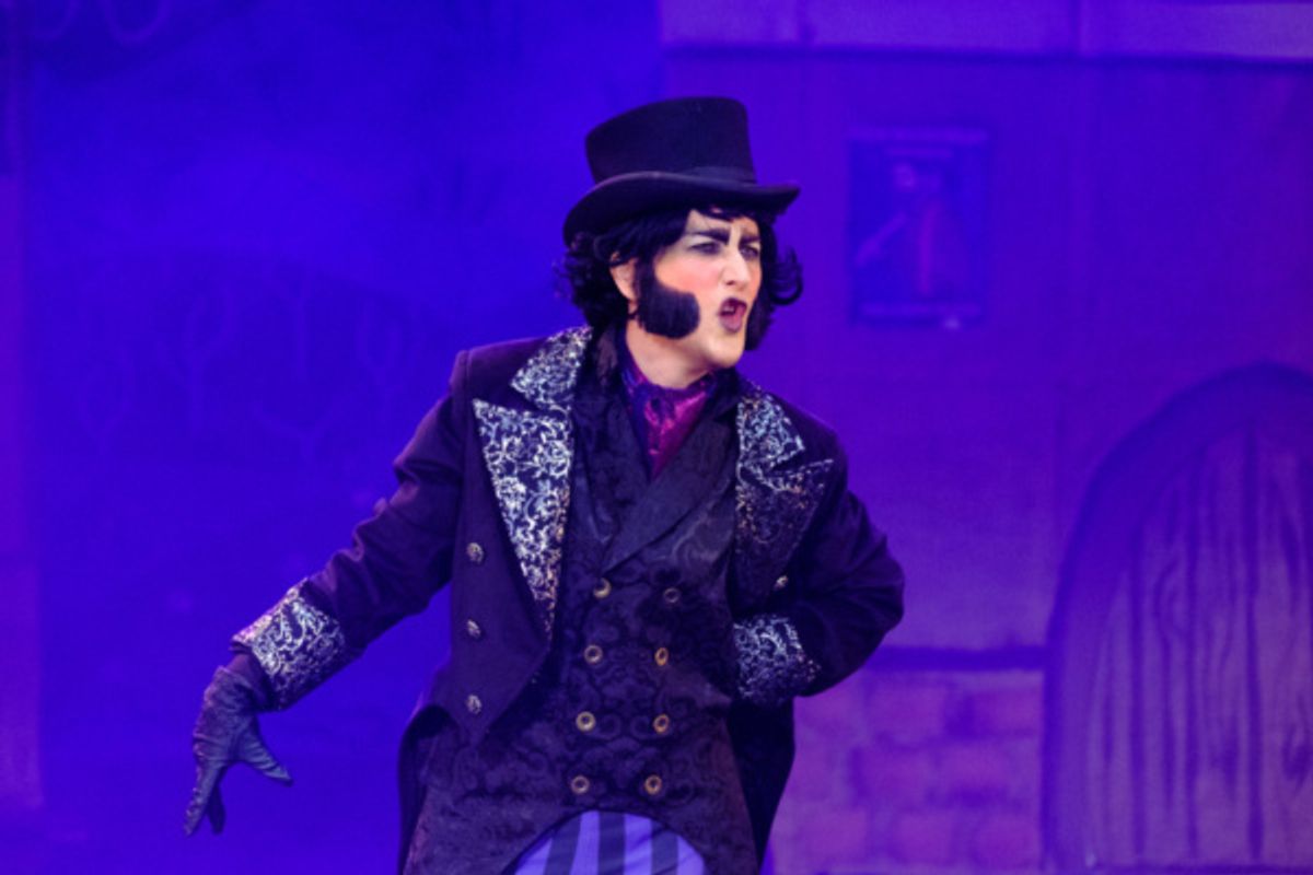 Kerry Frampton as Victor von Crepe in Red Riding Hood vs The Wolf, Stantonbury Theatre, 2018-19 at 