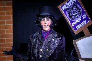 Kerry Frampton as Victor von Crepe in Red Riding Hood vs The Wolf, Stantonbury Theatr Photo