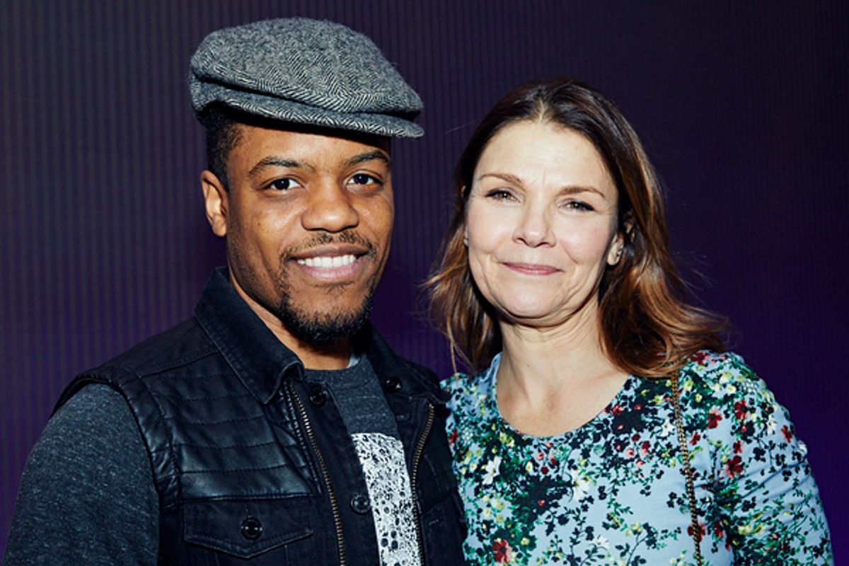 Steppenwolf ensemble members Jon Michael Hill and Kathryn Erbe  at 