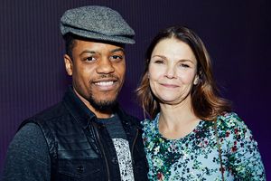 Steppenwolf ensemble members Jon Michael Hill and Kathryn Erbe  Photo