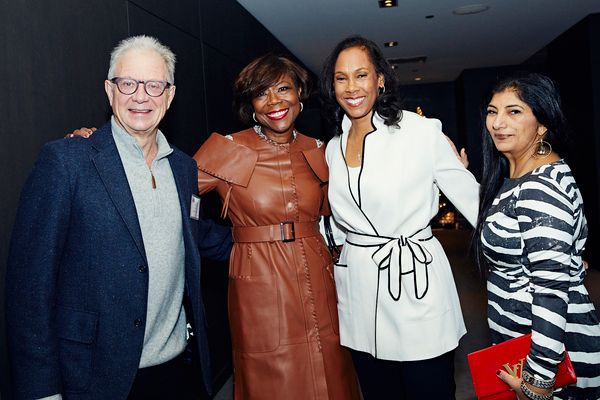 Steppenwolf co-founder and ensemble member Jeff Perry 
with Steppenwolf Trustee Veret Photo