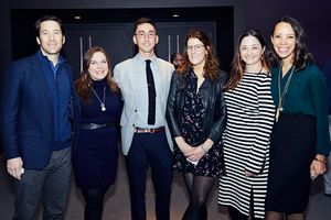 Nigel Caine, Jennifer Stuart, Steppenwolf Trustee
Jonathan Blanc, Eleonore Moncheur, Katherine Nardin and Aimee Graham
@ BroadwayWorld Nigel Caine, Jennifer Stuart, Steppenwolf Trustee
Jonathan Blanc, Eleonore Moncheur, Photo