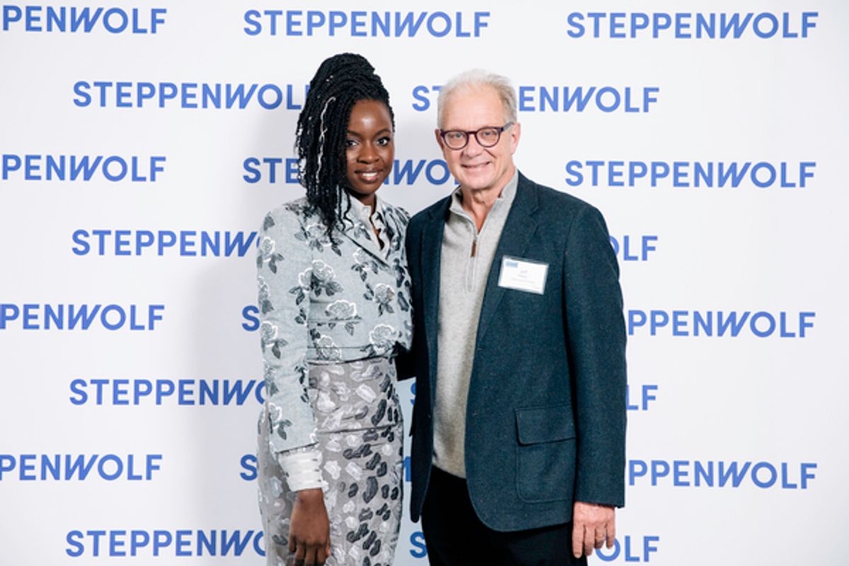 Danai Gurira and Steppenwolf 
co-founder and ensemble member Jeff Perry  at 