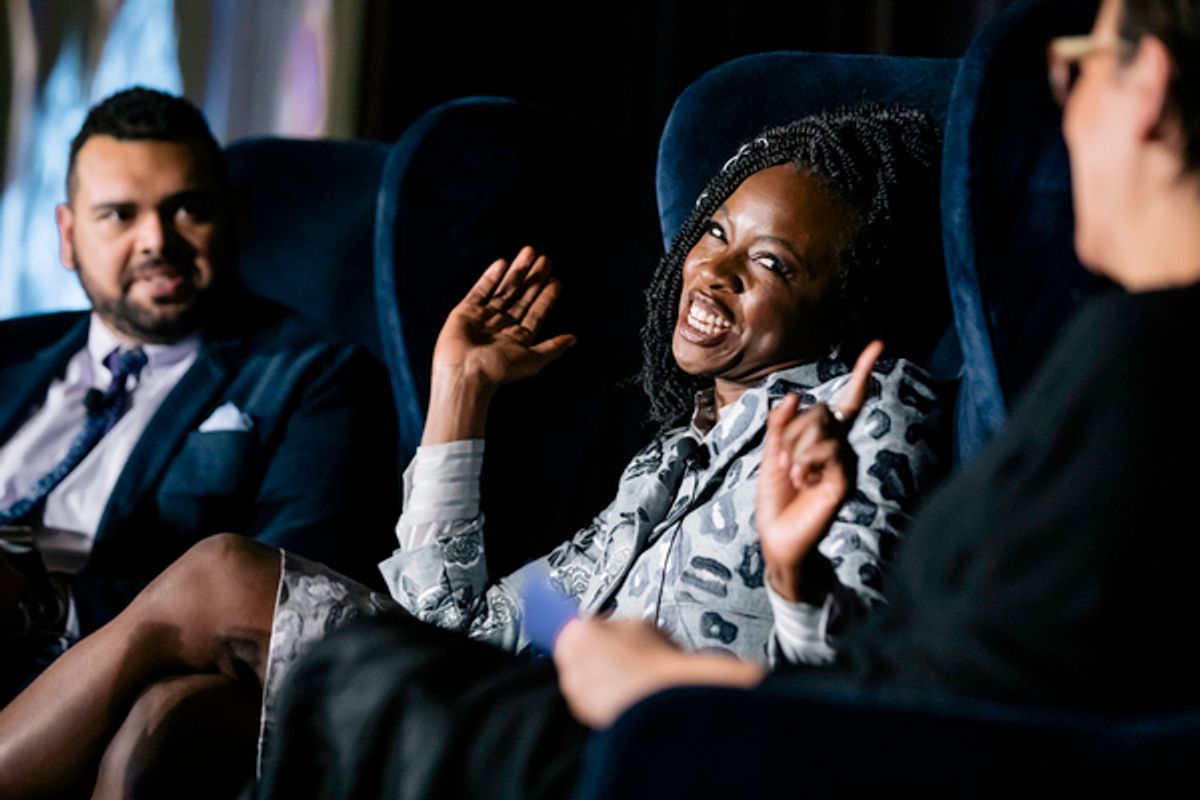  Honoree Danai Gurira in conversation 
with Steppenwolf Education Manager Jared Bellot and Steppenwolf Artistic Director Anna D. Shapiro 
 at 