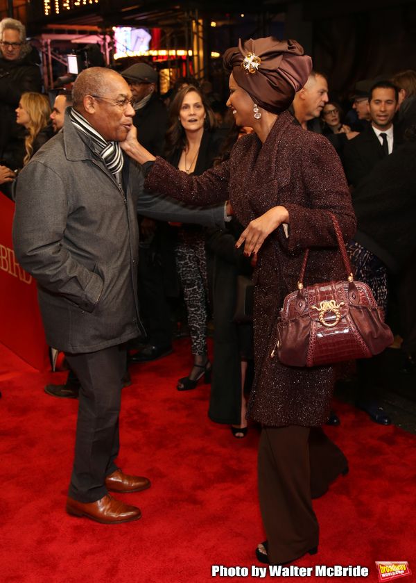 Joe Morton and Iman Photo