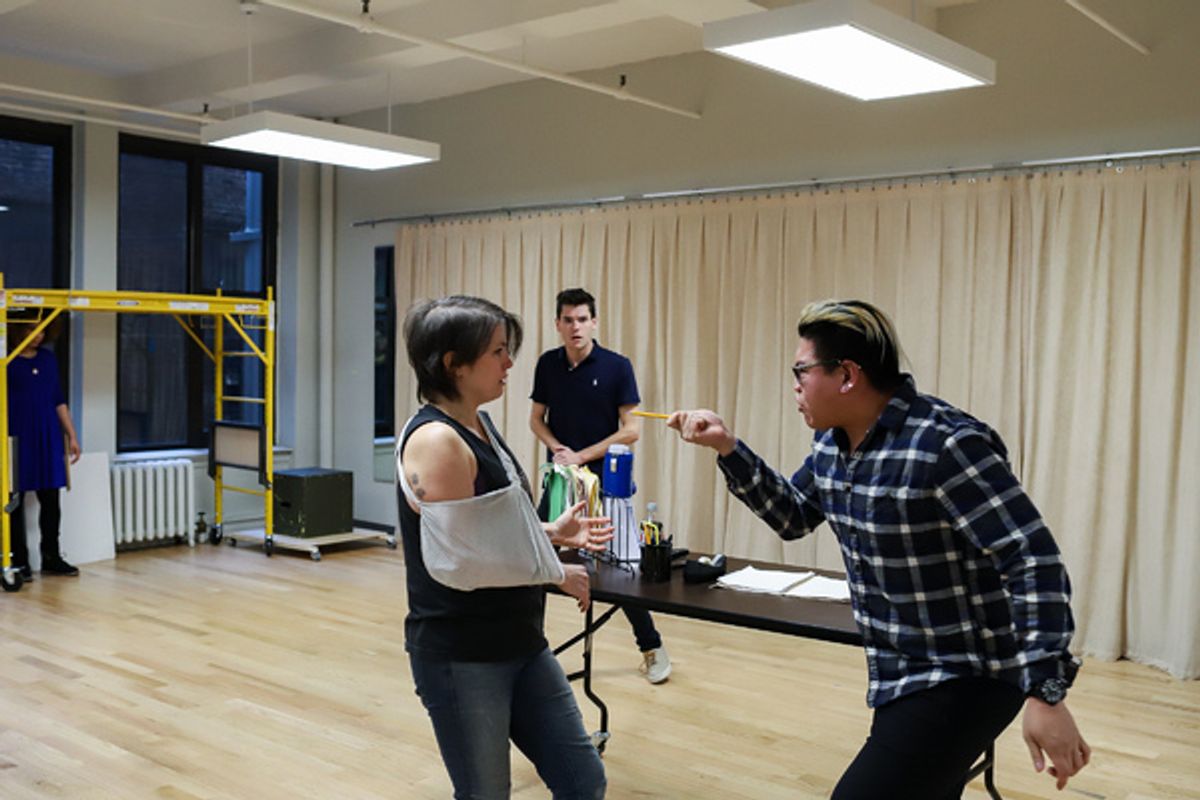 Sarah Beth Pfeifer, Jorrel Javier, and Chris McCarrell. at 