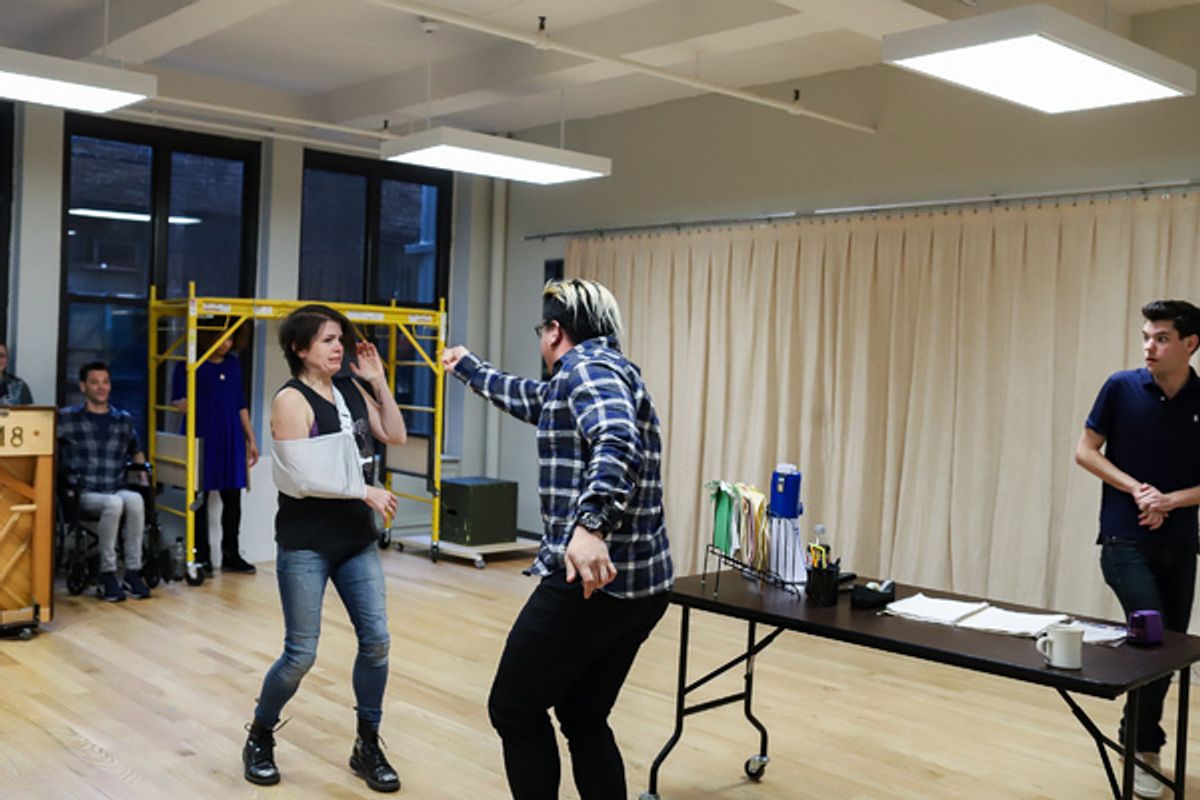 Sarah Beth Pfeifer, Jorrel Javier, and Chris McCarrell. at 