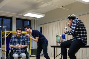 Ryan Knowles, Chris McCarrell, and Jorrel Javier. @ BroadwayWorld Ryan Knowles, Chris McCarrell, and Jorrel Javier. Photo