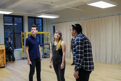 Chris McCarrell, Kristin Stokes, and Jorrel Javier. Photo