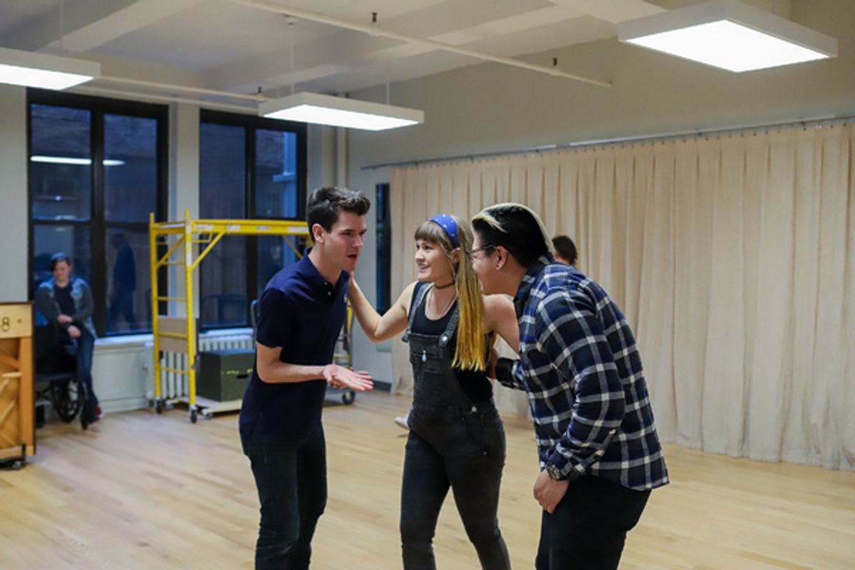 Chris McCarrell, Kristin Stokes, and Jorrel Javier. at 