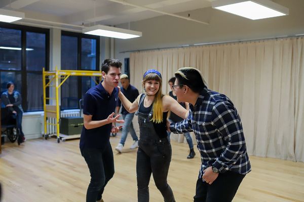 Chris McCarrell, Kristin Stokes, and Jorrel Javier. Photo