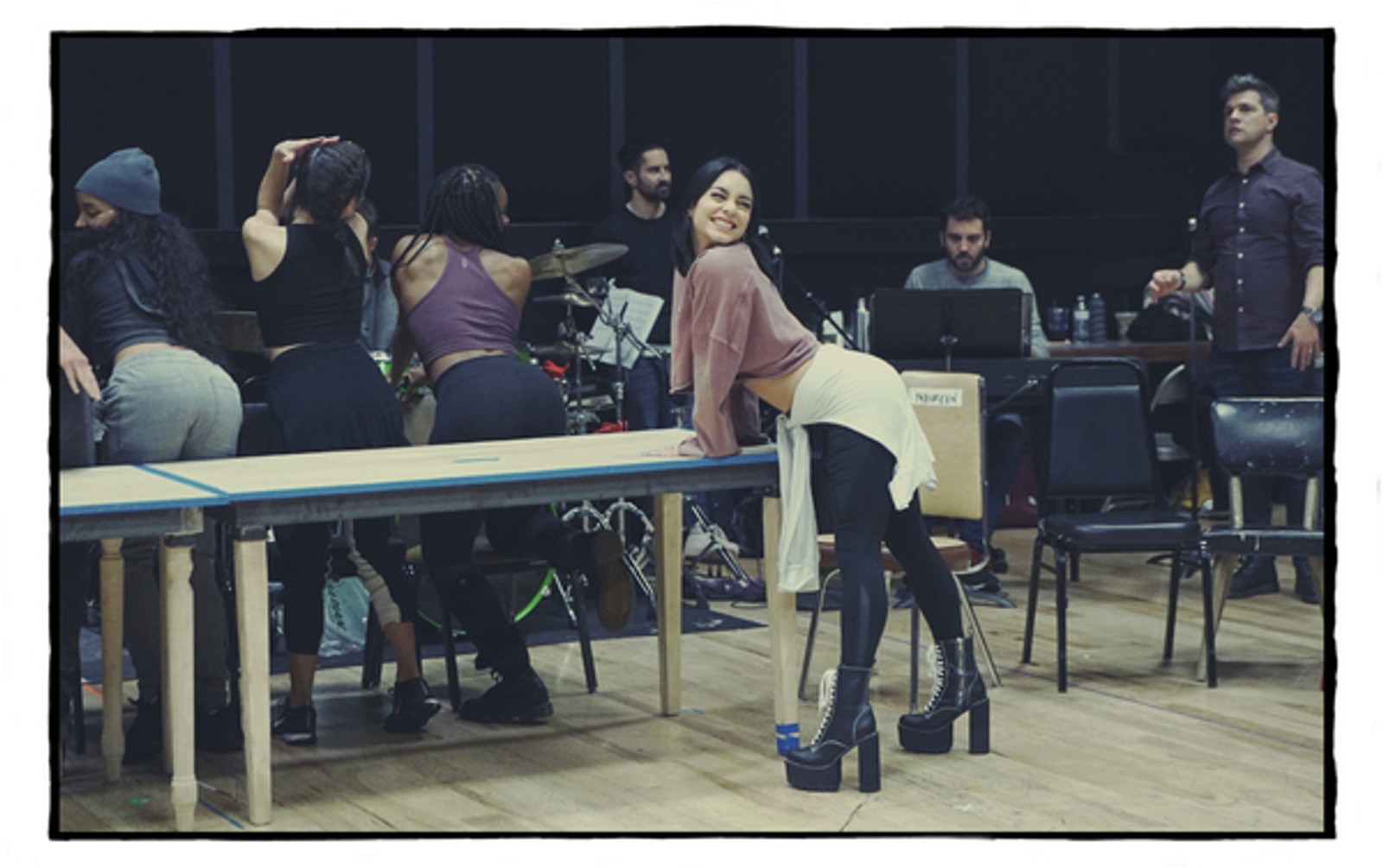 Photo Flash: See Vanessa Hudgens, Jordan Fisher During Rehearsals for RENT LIVE — photo 5 of 23