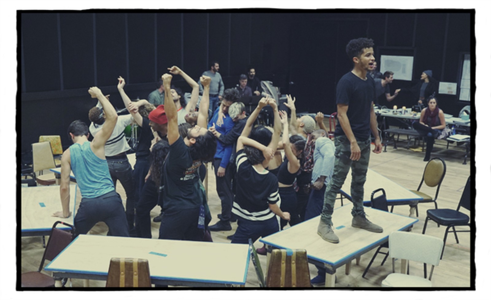 Photo Flash: See Vanessa Hudgens, Jordan Fisher During Rehearsals for RENT LIVE — photo 11 of 23