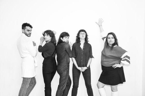 Omer Abbas Salem (Val), Amy Staats (Playwright, Eddie), Megan Hill (Dave), Adina Vers Photo