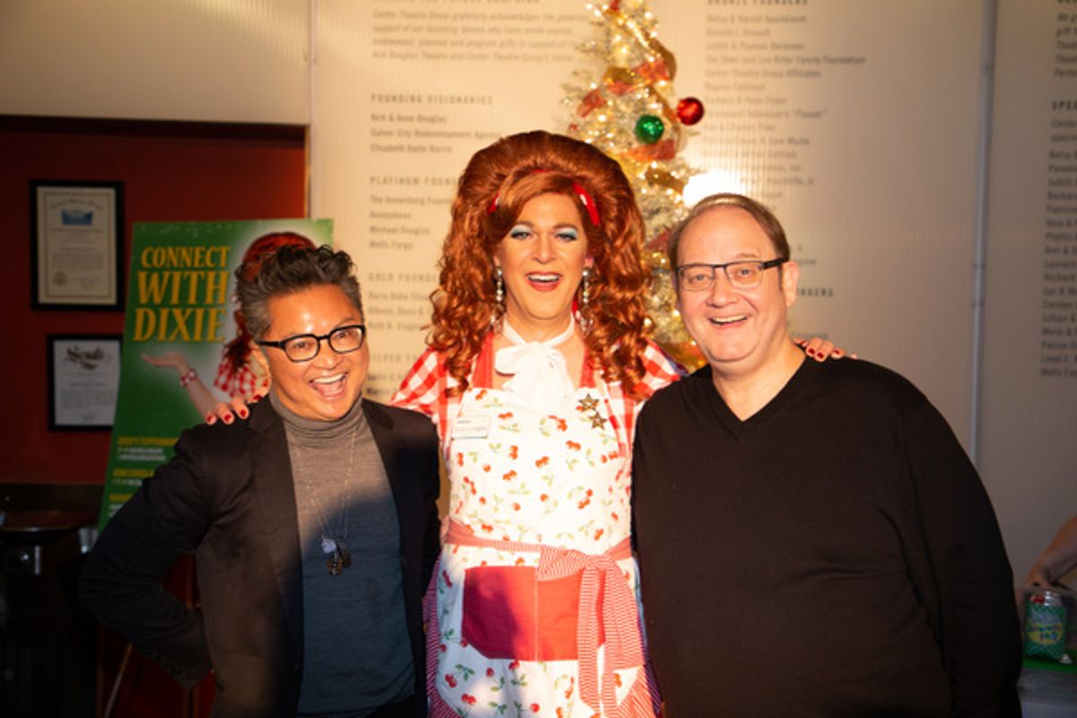 Alec Mapa, Dixie Longate and Marc Cherry at 