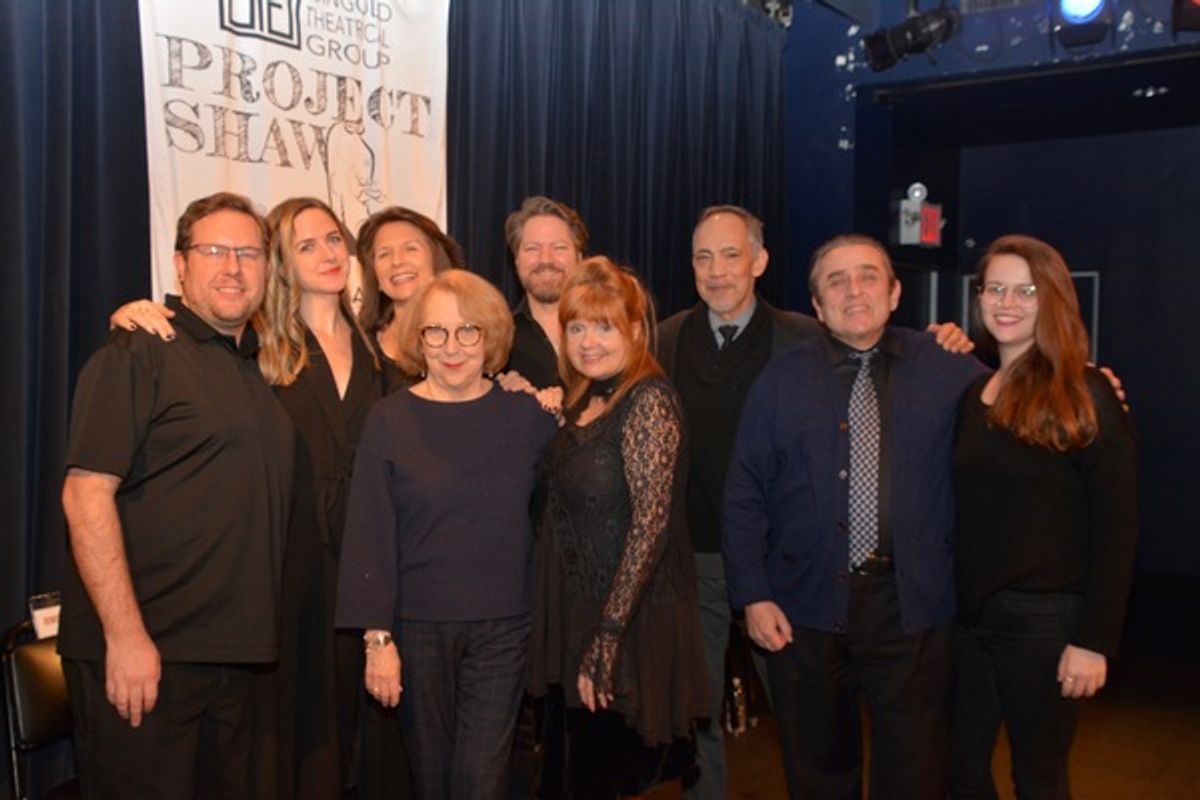 Stage Managers Nathan K. Claus and Lindsay Warnick, Clea Alsip, Jennifer Van Dyck, Pamela Hunt, Robert Petkoff, Annie Golden, Thom Sesma and Michael McCormick at 