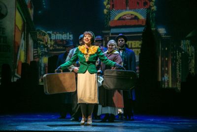 Mikayla Petrilla as Star To Be in ANNIE, which plays at the Downtown Cabaret Theatre  Photo